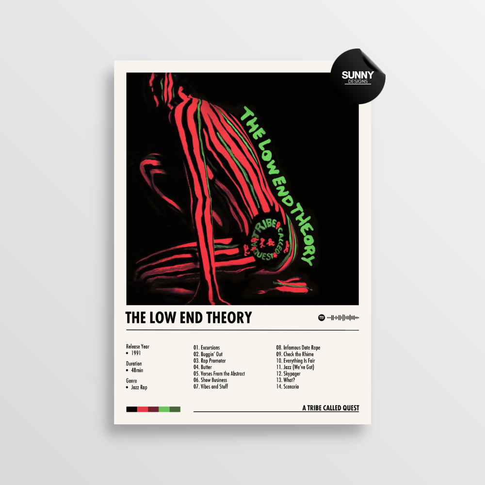 A Tribe Called Quest - The Low End Theory | Album Cover Poster A Tribe Called Quest - The Low End Theory | Album Cover Poster