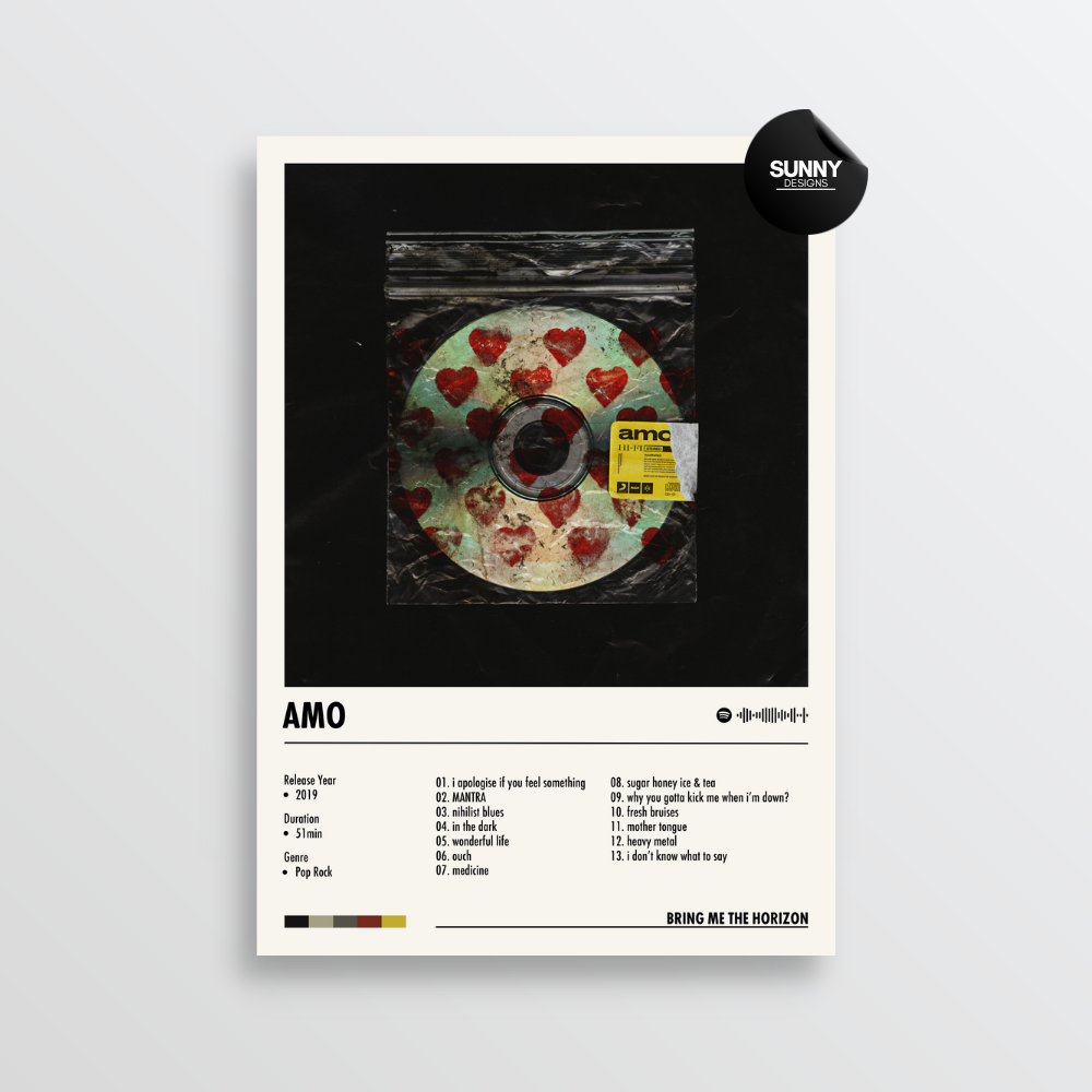Bring Me the Horizon - Amo | Album Cover Poster – Sunny Designs