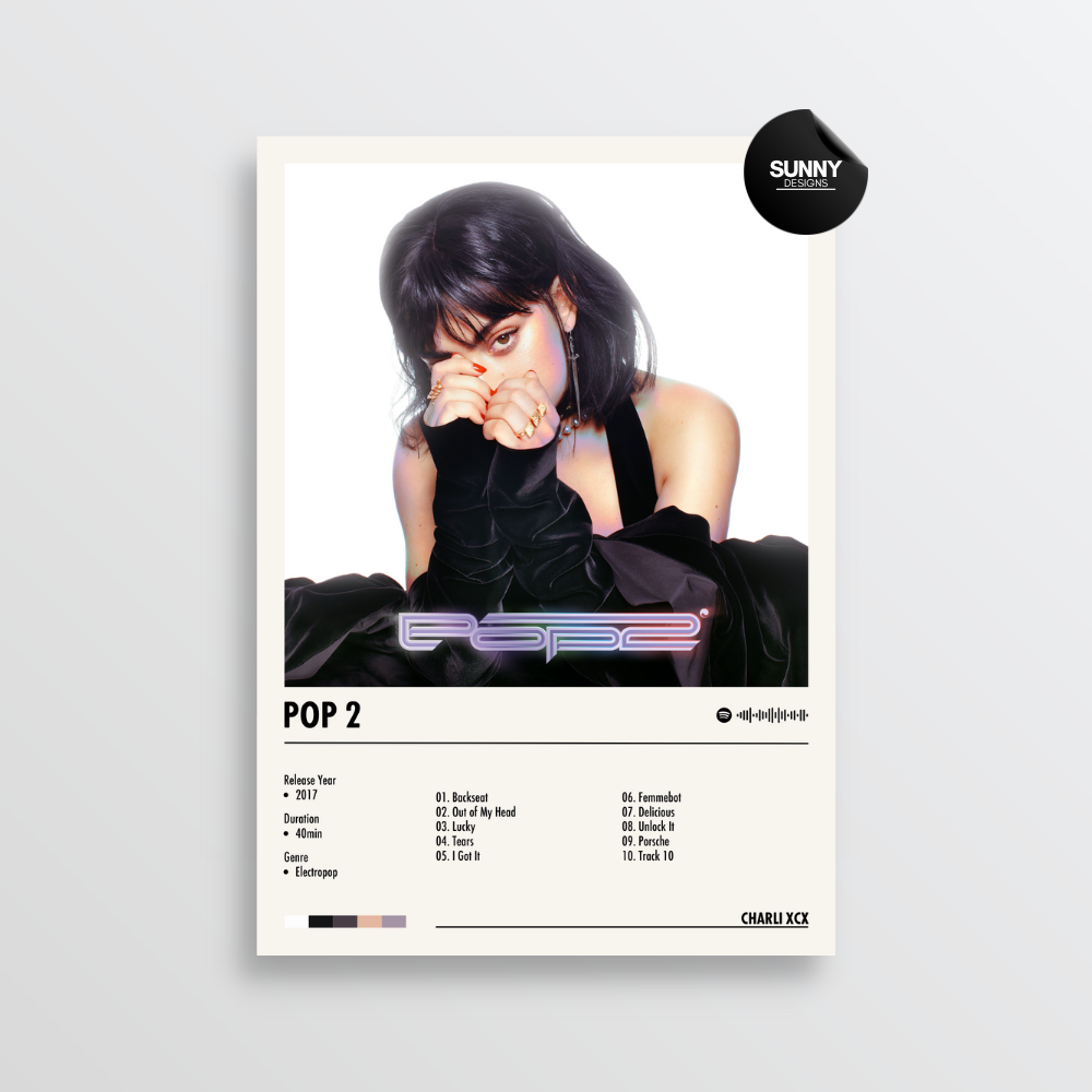 Charli XCX - POP 2 | Album Cover Poster – Sunny Designs Posters
