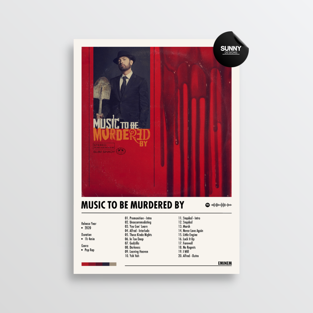 Eminem Music to be murdered by Album Cover Poster