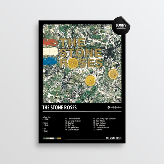 The Stone Roses The Stone Roses merch custom album cover poster music poster personalized gifts poster mockup poster template album posters for wall tracklist Sunny Designs Poster