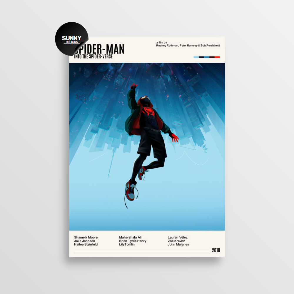 Into The Spider-Verse Movie Poster Print A4 A4 A3 A2 Into The Spider-Verse Movie Poster Print A4 A4 A3 A2
