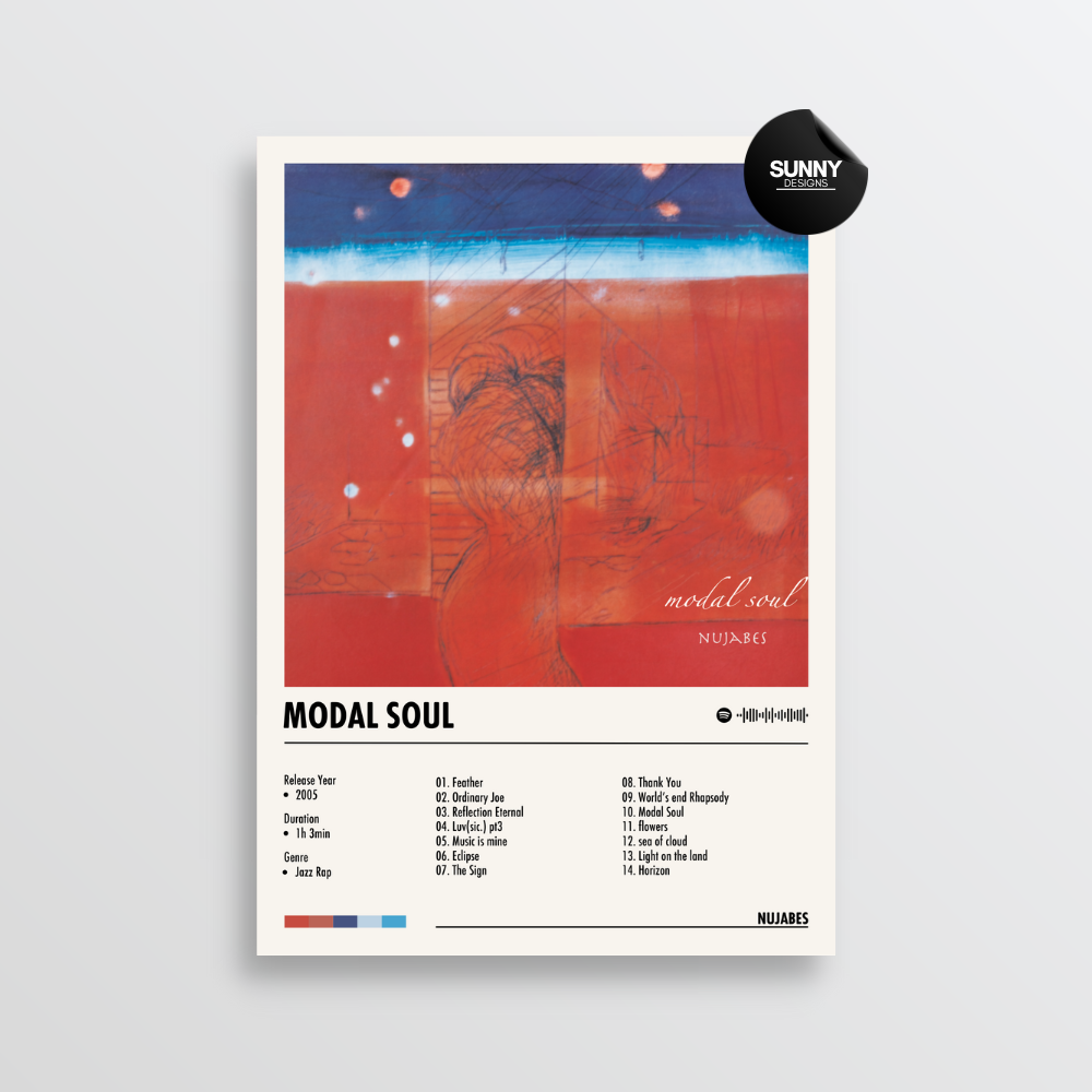 NUJABES - MODAL SOUL | Album Cover Poster – Sunny Designs Posters