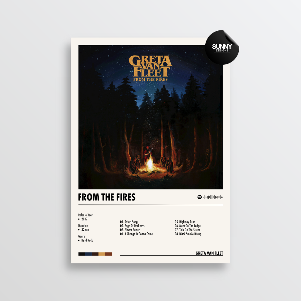 Greta Van Fleet 'From 2024 the Fires' vinyl record