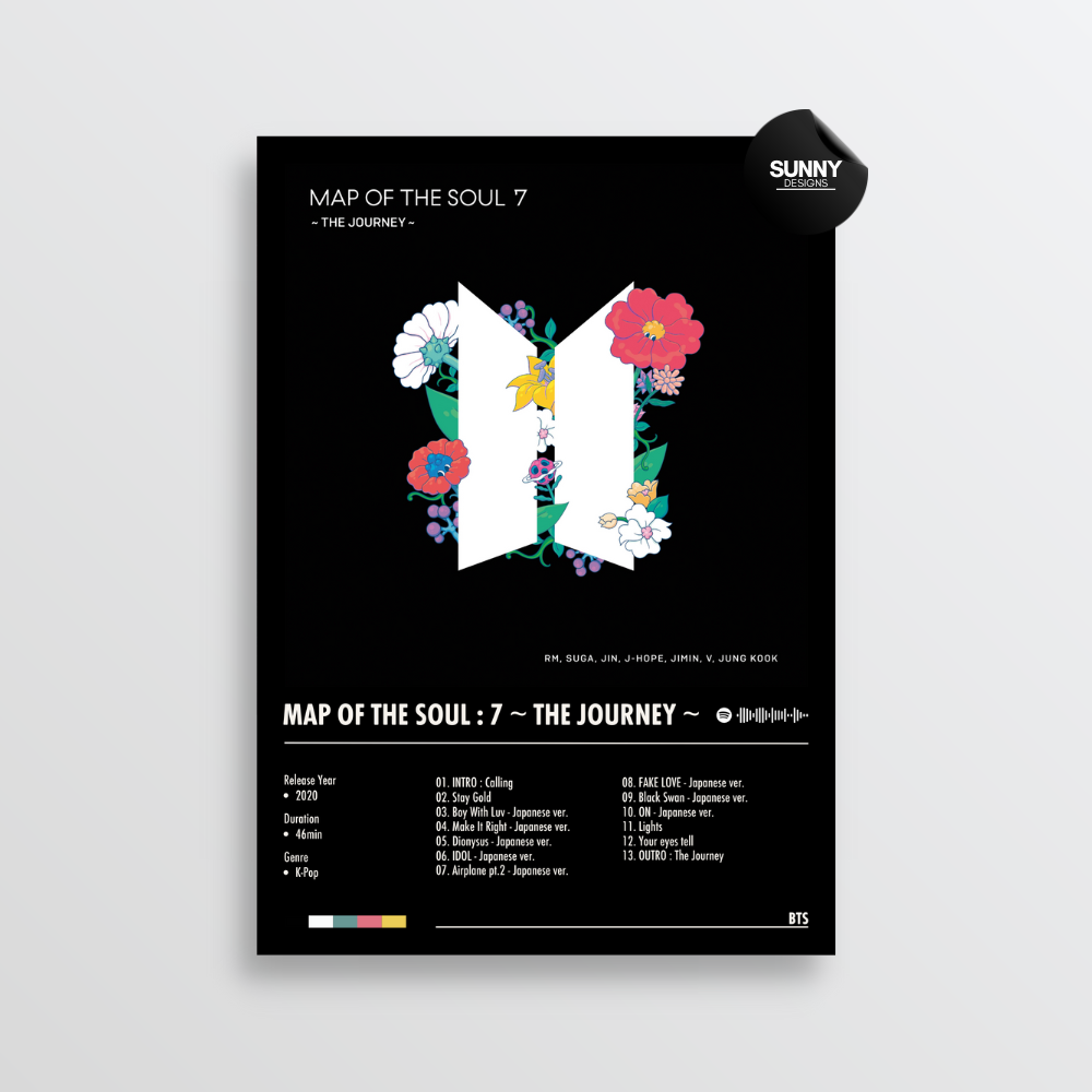 BTS - Map of the Soul: 7 ~ The Journey ~ | Album Cover Poster