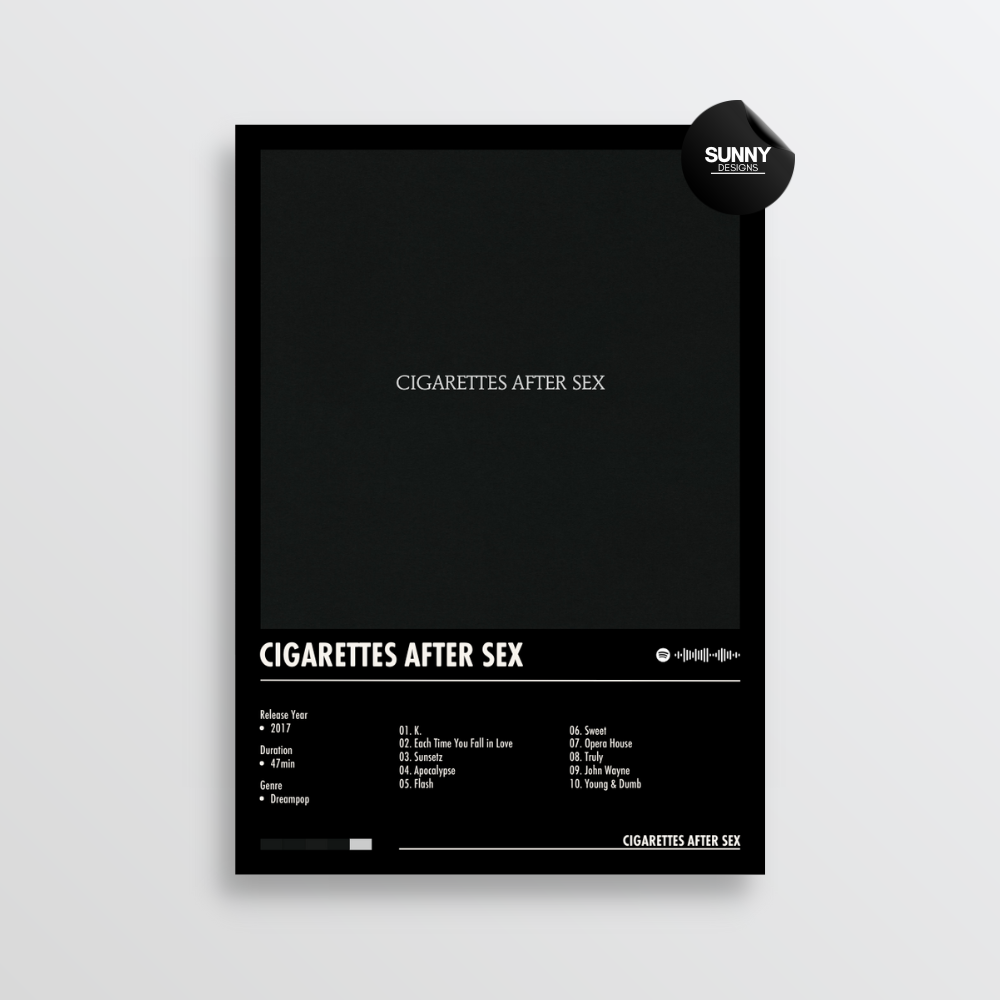 Cigarettes After Sex - Cigarettes After Sex | Album Cover Poster – Sunny  Designs Posters