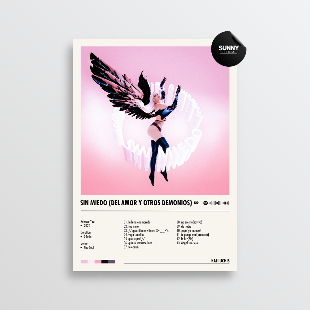 Kali Uchis - Sin Miedo (del Amor y Otros Demonios) ∞ | Album Cover Pos –  Sunny Designs Posters