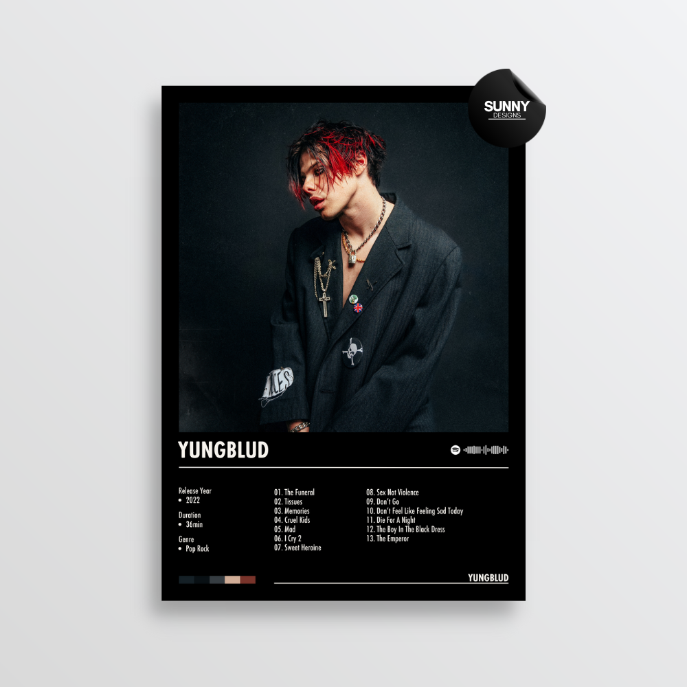 Yungblud - Yungblud | Album Cover Poster – Sunny Designs Posters Yungblud - Yungblud | Album Cover Poster – Sunny Designs Posters