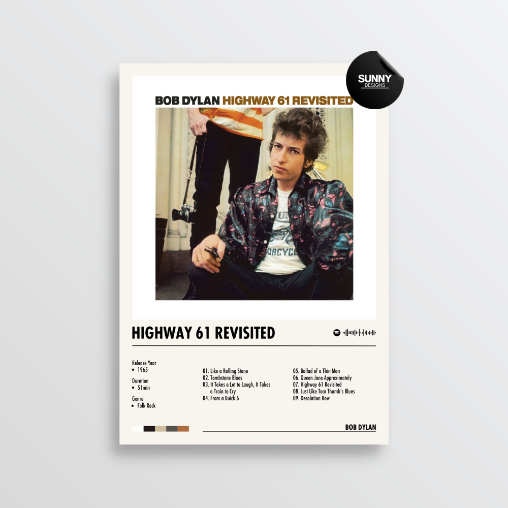 poster bob dylan cover album