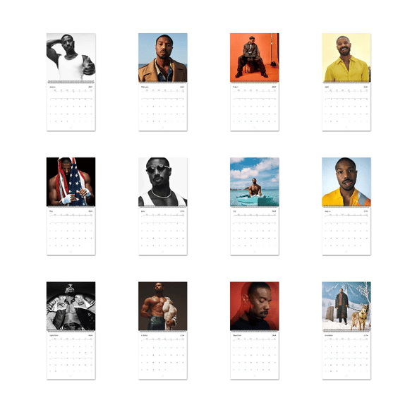 A Year of Michael B. Jordan 2026 Wall Calendar