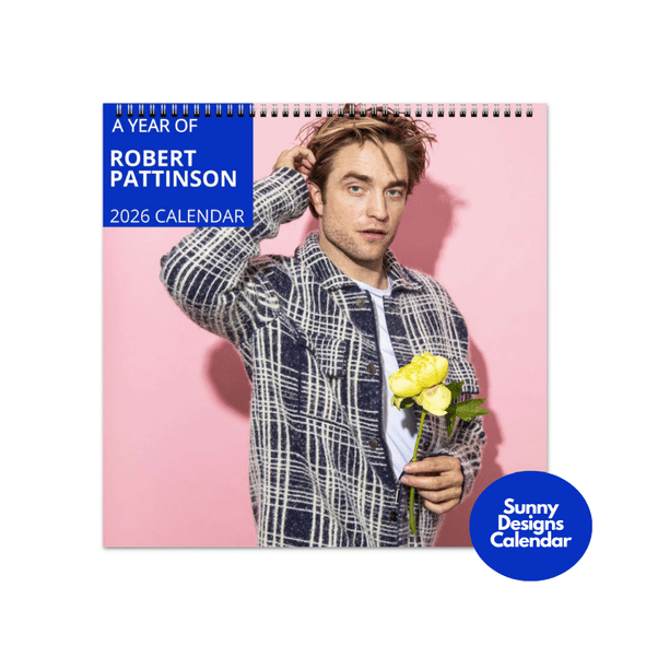 Robert Pattinson 2026 Wall Calendar - Sunny Designs Posters Celebrity Wall Art - Unique Gift - Celebrity Calendar Planner Desk