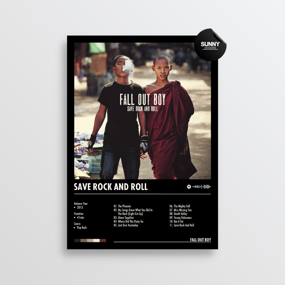 Fall Out Boy Save Rock And Roll merch custom album cover poster music poster personalized gifts poster mockup poster template album posters for wall Sunny Designs Poster 