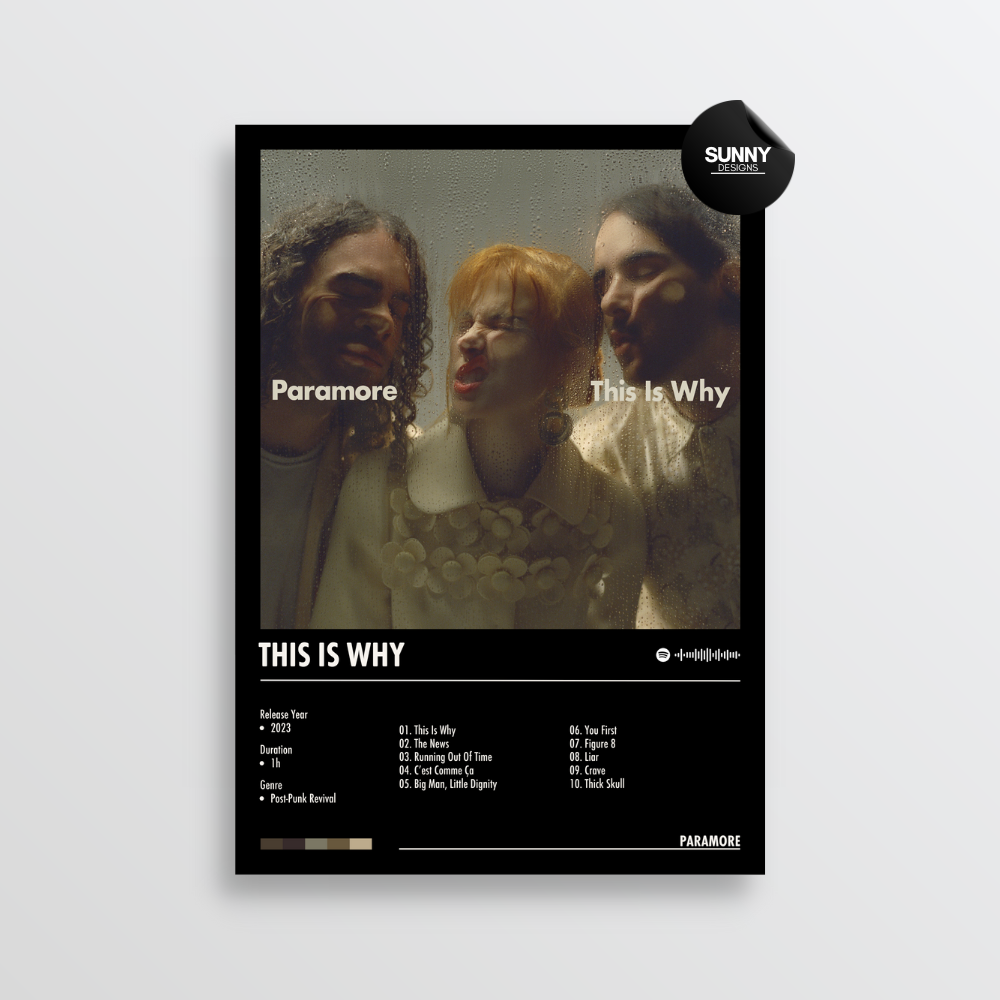 Paramore This Is Why merch custom album cover poster music poster personalized gifts poster mockup poster template album posters for wall Sunny Designs Poster