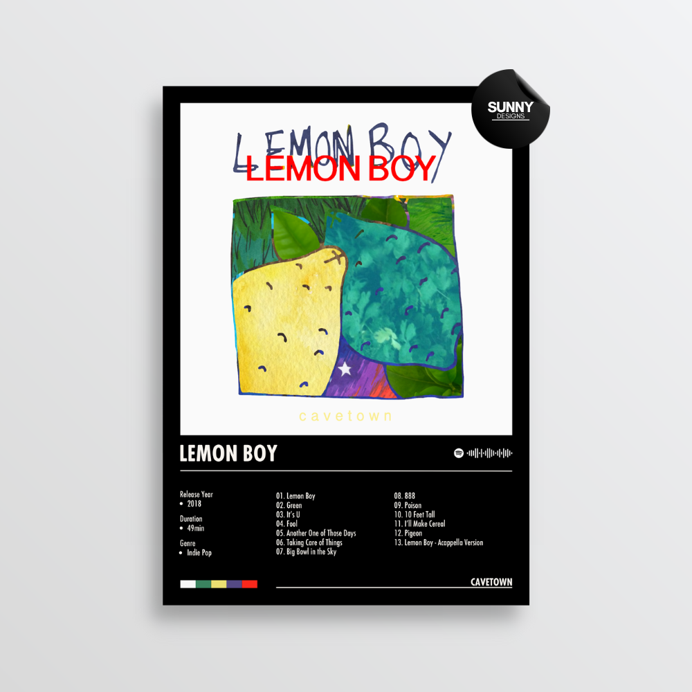 Cavetown Lemon Boy merch custom album cover poster music poster personalized gifts poster mockup poster template album posters for wall Sunny Designs Poster
