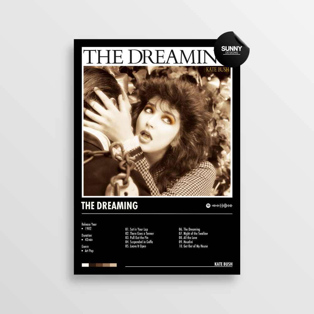 Kate Bush The Dreaming merch custom album cover poster music poster personalized gifts poster mockup poster template album posters for wall Sunny Designs Poster 