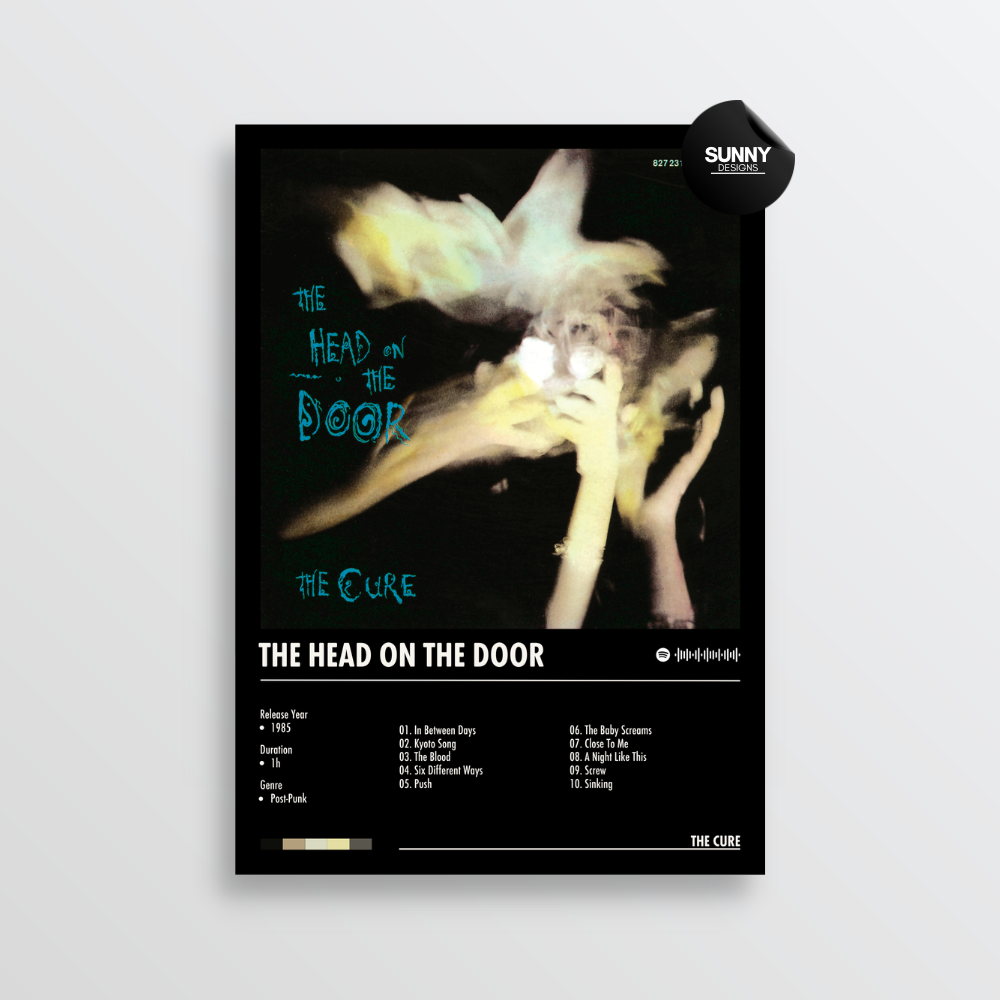 The Cure The Head On The Door merch custom album cover poster music poster personalized gifts poster mockup poster template album posters for wall Sunny Designs Poster
