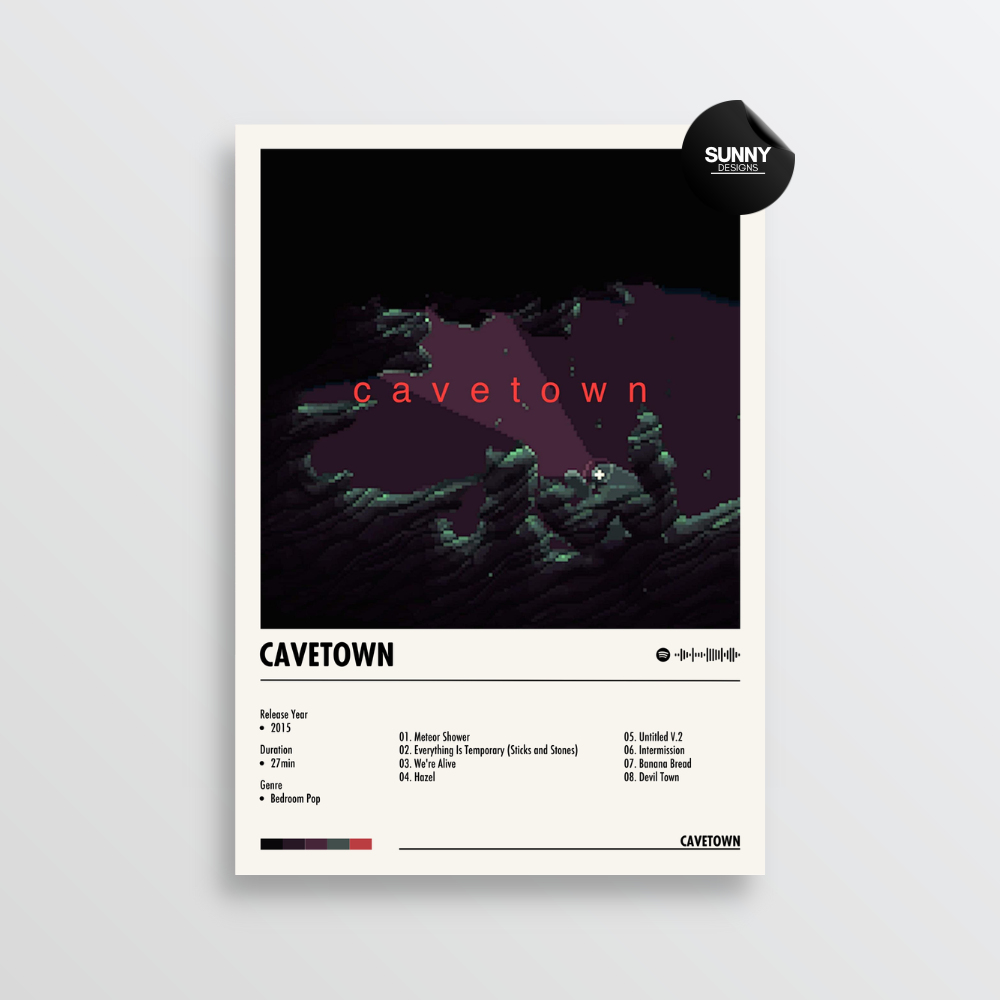 Cavetown Cavetown merch custom album cover poster music poster personalized gifts poster mockup poster template album posters for wall Sunny Designs Poster
