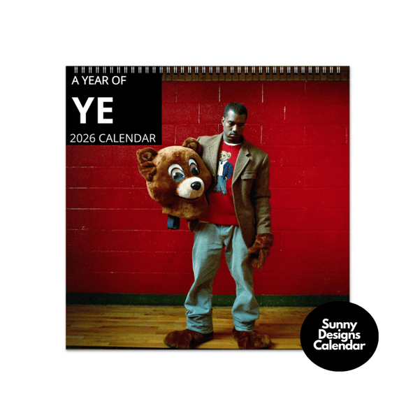 Kanye West 2026 Wall Calendar - Sunny Designs Posters Celebrity Wall Art - Unique Gift - Celebrity Calendar Planner Desk