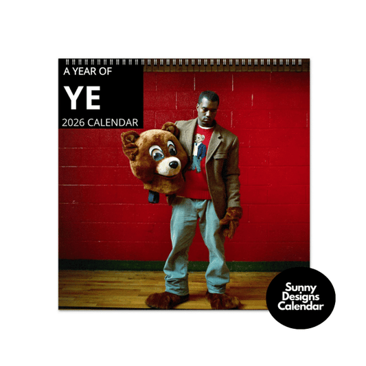 Kanye West 2026 Wall Calendar - Sunny Designs Posters Celebrity Wall Art - Unique Gift - Celebrity Calendar Planner Desk