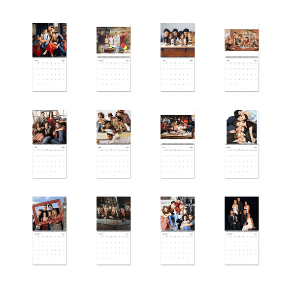 A Year of Friends 2026 Wall Calendar