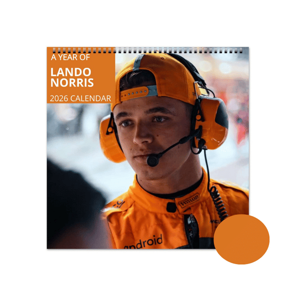 Lando Norris 2026 Wall Calendar - Sunny Designs Posters Celebrity Wall Art - Unique Gift - Celebrity Calendar Planner Desk