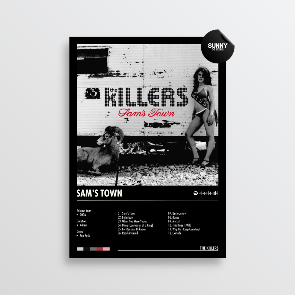 The Killers Sam's Town merch custom album cover poster music poster personalized gifts poster mockup poster template album posters for wall Sunny Designs Poster 