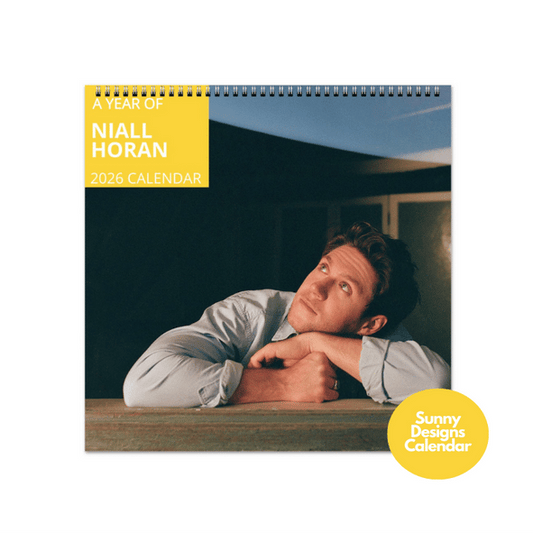 Niall Horan 2026 Wall Calendar - Sunny Designs Posters Celebrity Wall Art - Unique Gift - Celebrity Calendar Planner Desk