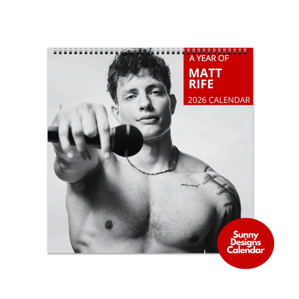 Matt Rife 2026 Wall Calendar - Sunny Designs Posters Celebrity Wall Art - Unique Gift - Celebrity Calendar Planner Desk