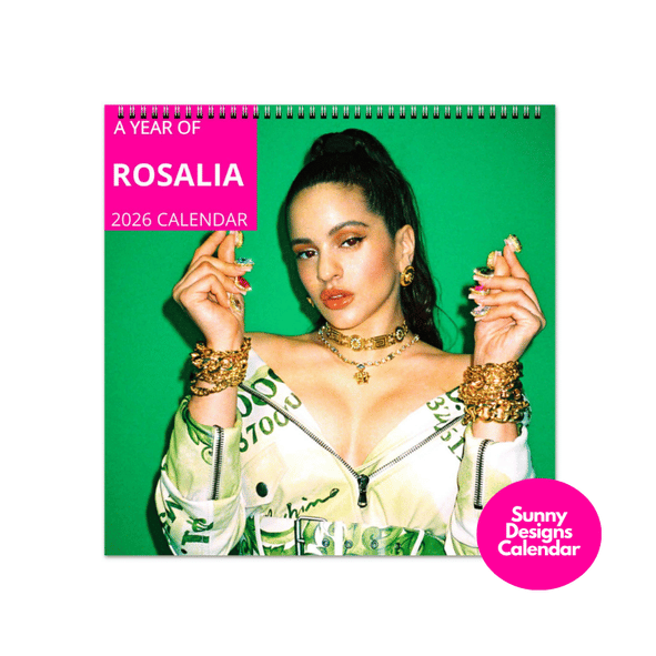 Rosalia 2026 Wall Calendar - Sunny Designs Posters Celebrity Wall Art - Unique Gift - Celebrity Calendar Planner Desk