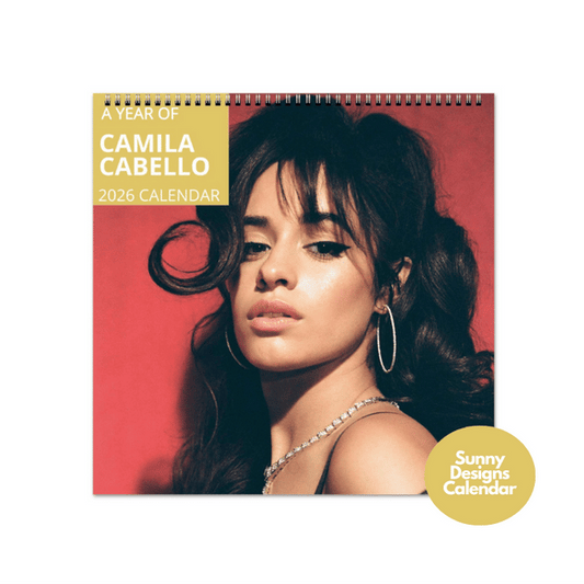Camila Cabello 2026 Wall Calendar - Sunny Designs Posters Celebrity Wall Art - Unique Gift - Celebrity Calendar Planner Desk