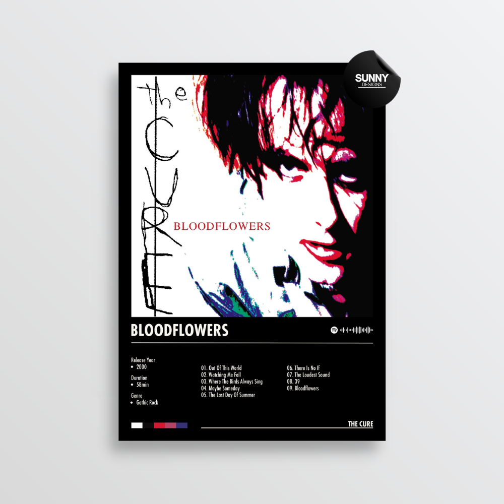 The Cure Bloodflowers merch custom album cover poster music poster personalized gifts poster mockup poster template album posters for wall Sunny Designs Poster