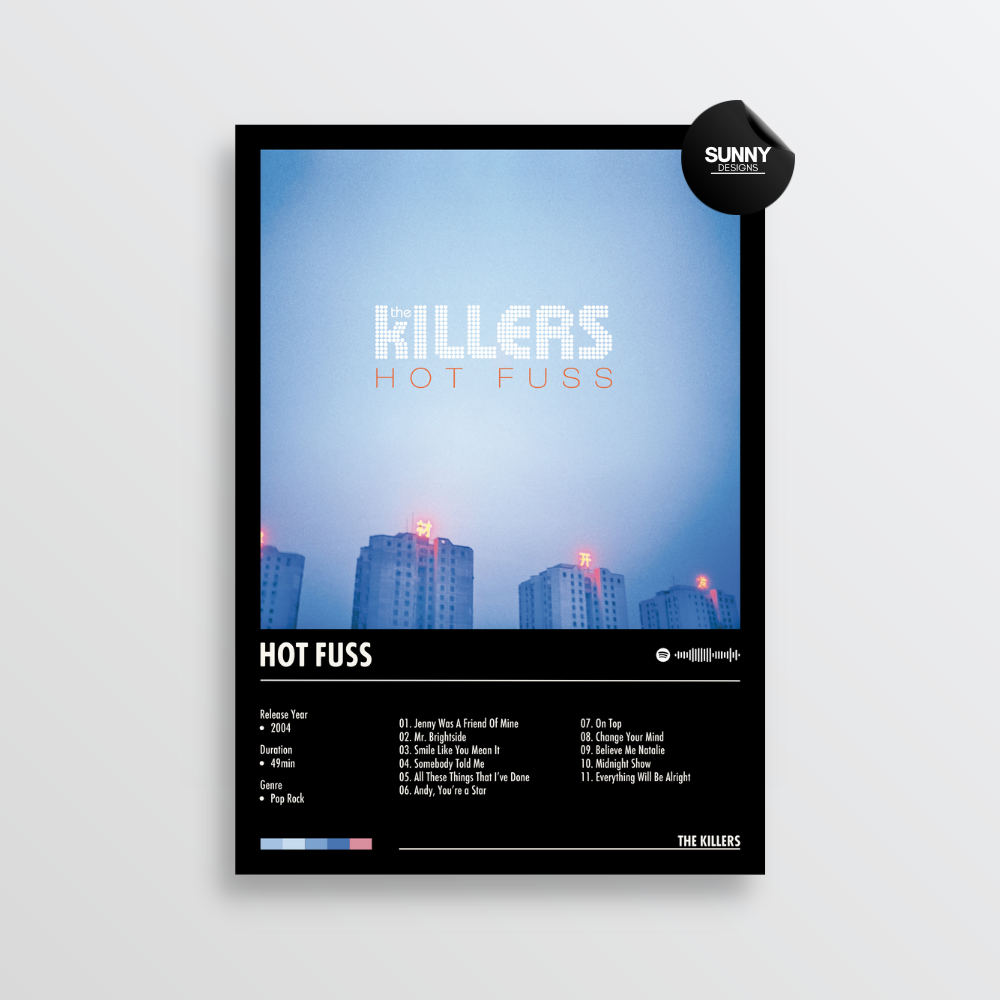 The Killers Hot Fuss merch custom album cover poster music poster personalized gifts poster mockup poster template album posters for wall Sunny Designs Poster 