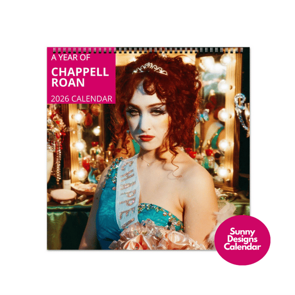 Chappell Roan 2026 Wall Calendar - Sunny Designs Posters Celebrity Wall Art - Unique Gift - Celebrity Calendar Planner Desk