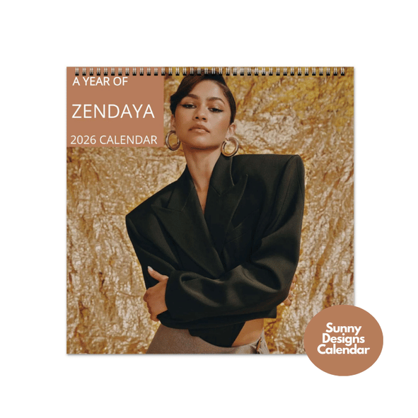 Zendaya 2026 Wall Calendar - Sunny Designs Posters Celebrity Wall Art - Unique Gift - Celebrity Calendar Planner Desk