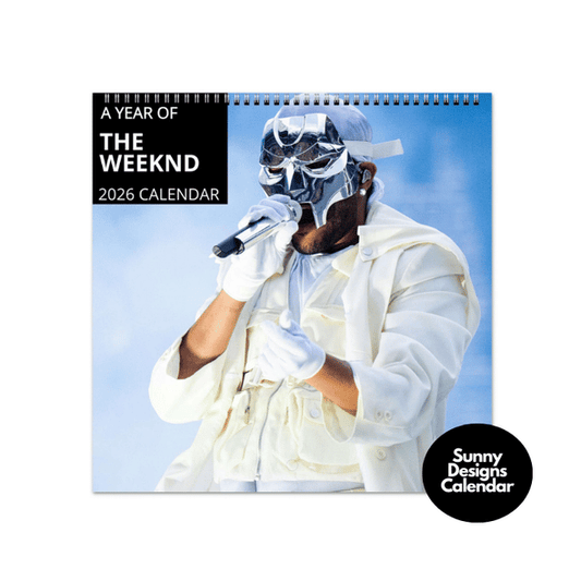 The Weeknd 2026 Wall Calendar - Sunny Designs Posters Celebrity Wall Art - Unique Gift - Celebrity Calendar Planner Desk