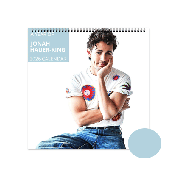 Jonah Hauer-King 2026 Wall Calendar - Sunny Designs Posters Celebrity Wall Art - Unique Gift - Celebrity Calendar Planner Desk