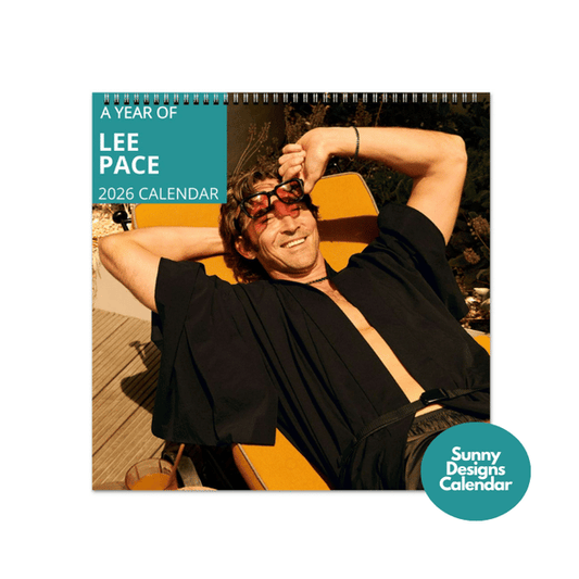 Lee Pace 2026 Wall Calendar - Sunny Designs Posters Celebrity Wall Art - Unique Gift - Celebrity Calendar Planner Desk