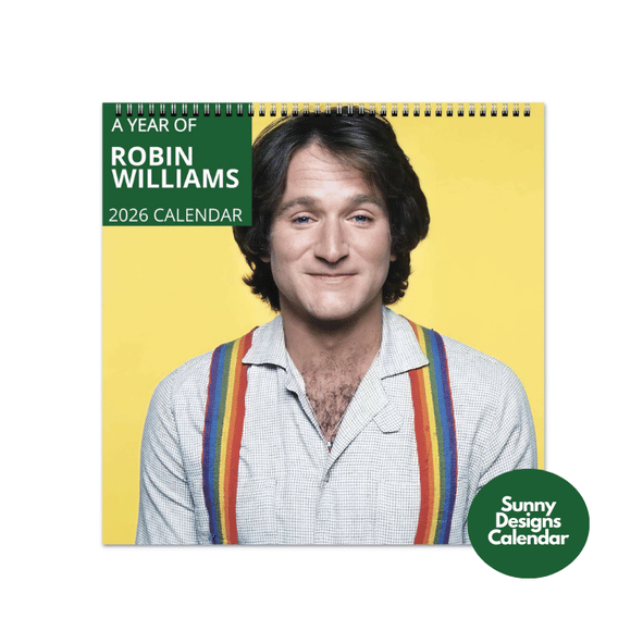 Robin Williams 2026 Wall Calendar - Sunny Designs Posters Celebrity Wall Art - Unique Gift - Celebrity Calendar Planner Desk