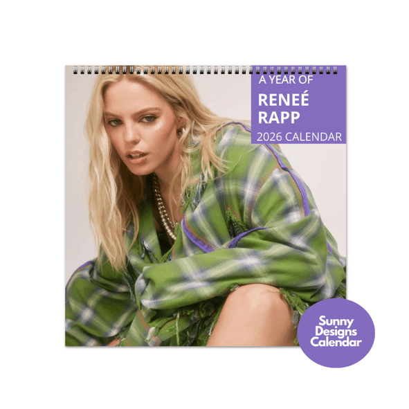 Renee Rapp 2026 Wall Calendar - Sunny Designs Posters Celebrity Wall Art - Unique Gift - Celebrity Calendar Planner Desk