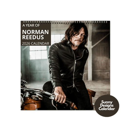 Norman Reedus 2026 Wall Calendar - Sunny Designs Posters Celebrity Wall Art - Unique Gift - Celebrity Calendar Planner Desk
