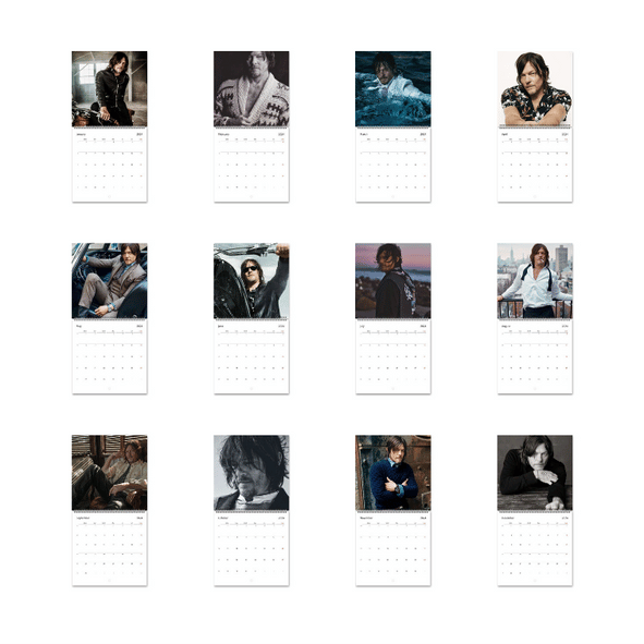 A Year of Norman Reedus 2026 Wall Calendar