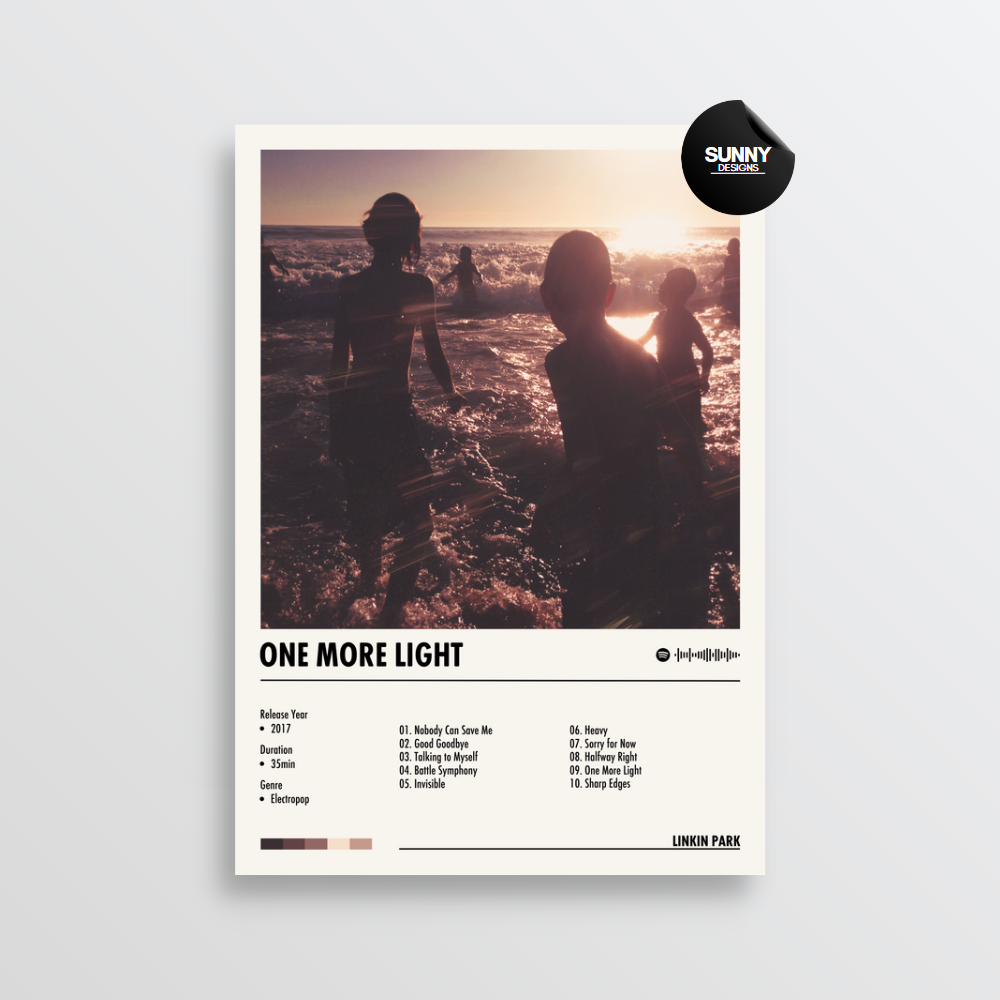 Linkin Park One More Light merch custom album cover poster music poster personalized gifts poster mockup poster template Sunny Designs Poster 