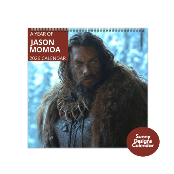 Jason Momoa 2026 Wall Calendar - Sunny Designs Posters Celebrity Wall Art - Unique Gift - Celebrity Calendar Planner Desk 