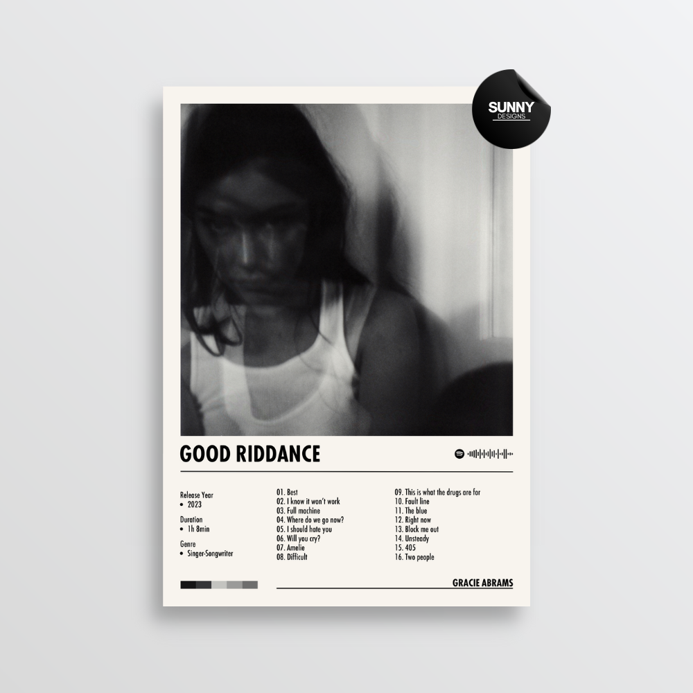 Gracie Abrams - Good Riddance | Album Cover Poster – Sunny Designs Posters