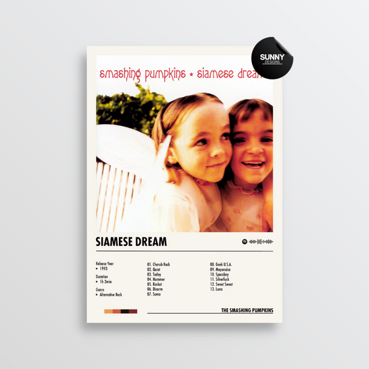 The Smashing Pumpkins Siamese Dream merch custom album cover poster music poster personalized gifts poster mockup poster template album posters for wall Sunny Designs Poster 