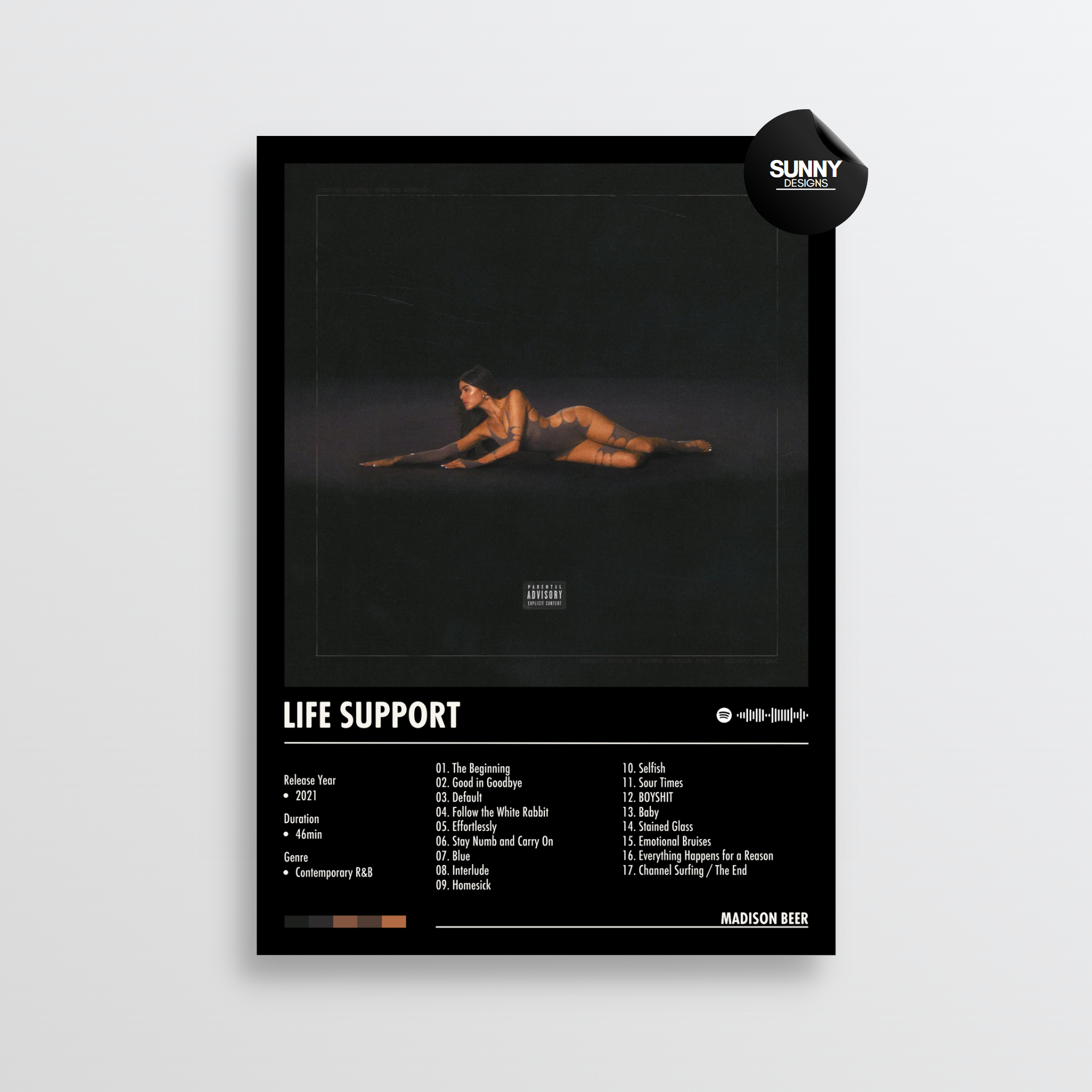 Madison Beer - Life Support | Album Cover Poster – Sunny Designs Posters