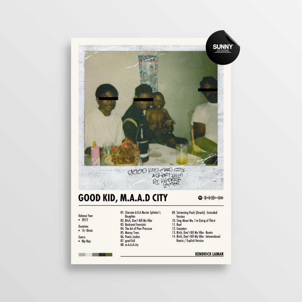 Good Kid Maad City Album Cover