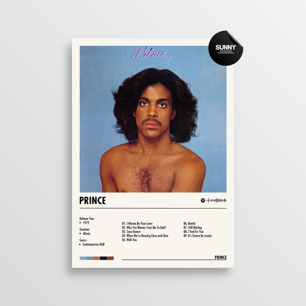 Prince Prince merch custom album cover poster music poster personalized gifts poster mockup poster template album posters for wall Sunny Designs Poster 