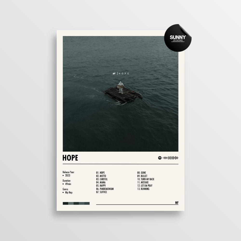 NF - Hope | Album Cover Poster – Sunny Designs Posters