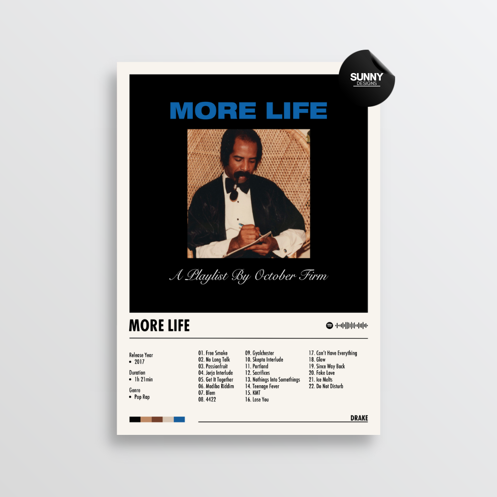 Drake More Life merch custom album cover poster music poster personalized gifts poster mockup poster template Sunny Designs Poster